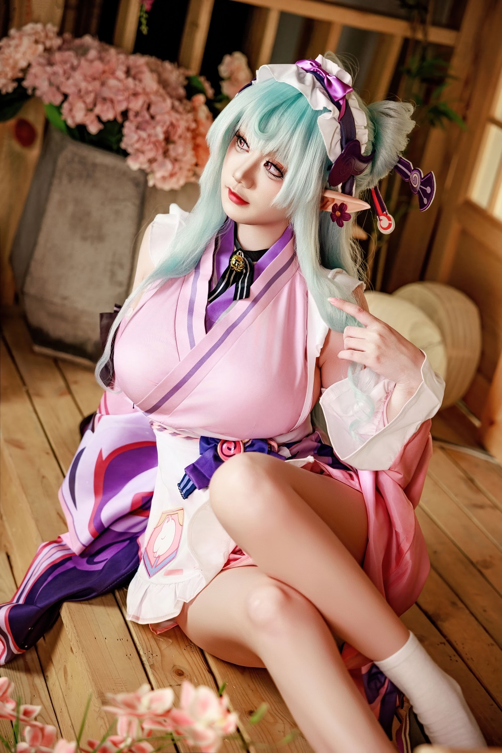 阿雪雪yuki-原神-梦见月瑞希[129P+1V] COS网红博主 预览1图
