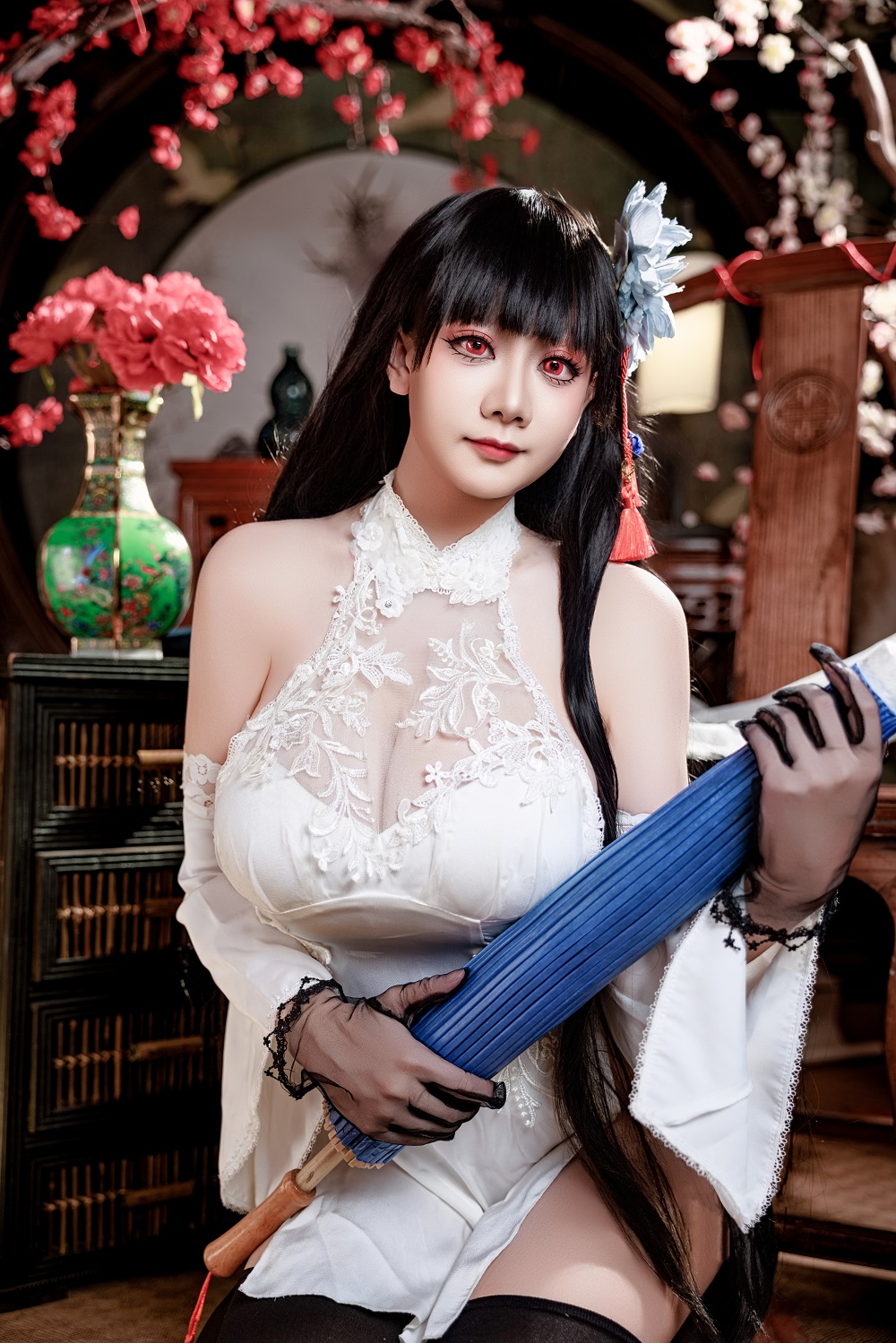 阿雪雪yuki-碧蓝航线-逸仙旗袍[131P+4V] COS网红博主 预览2图