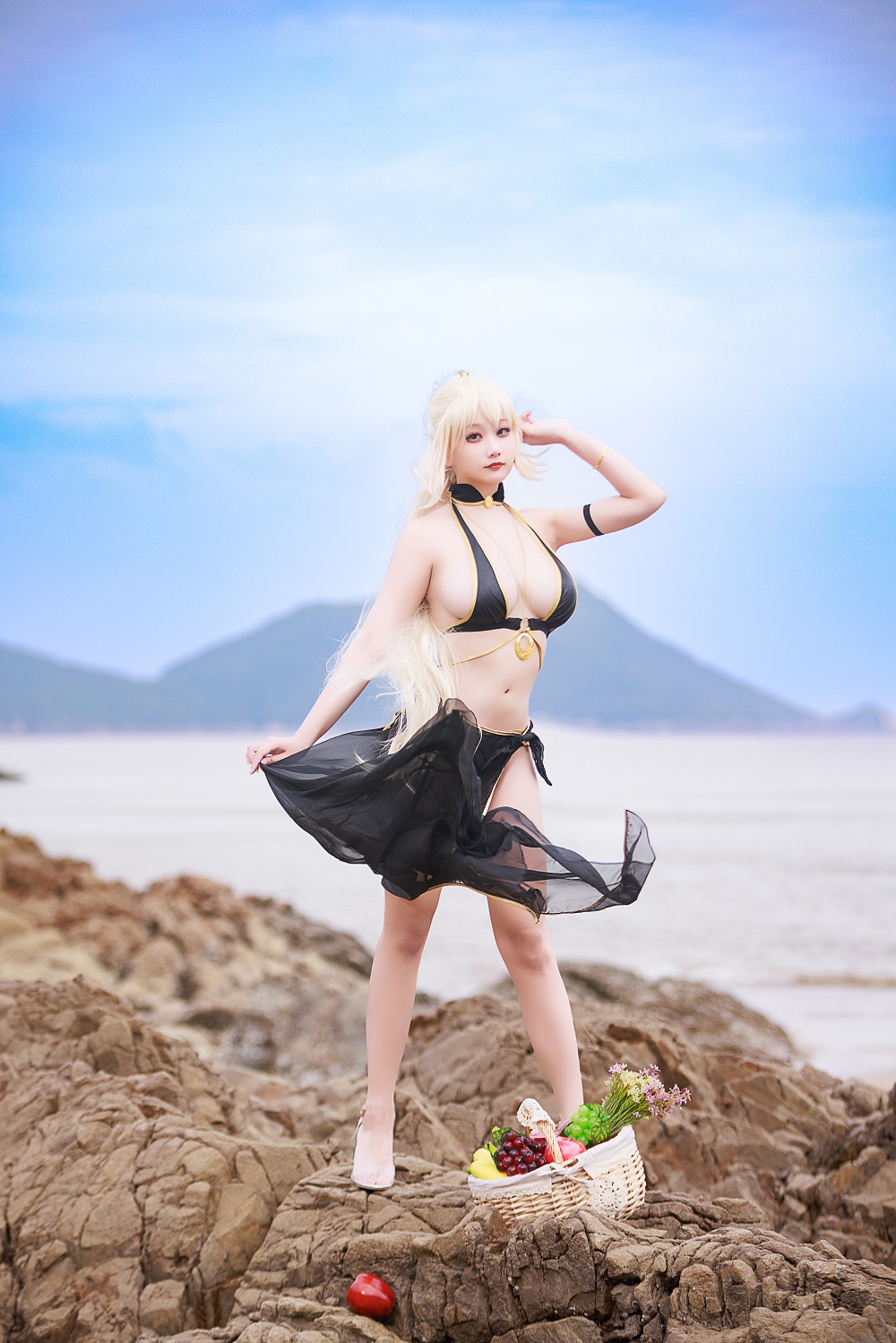 阿雪雪yuki-FGO-黑贞德泳装[84P] COS网红博主 预览1图