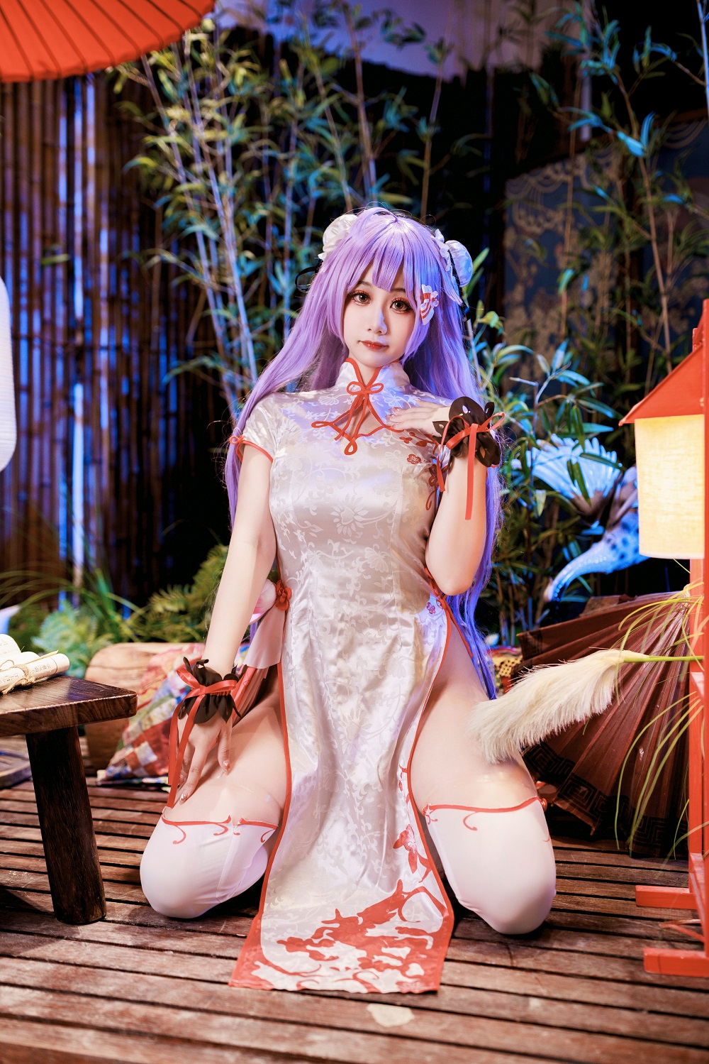阿雪雪yuki-碧蓝航线-独角兽旗袍[87P] COS网红博主 预览1图