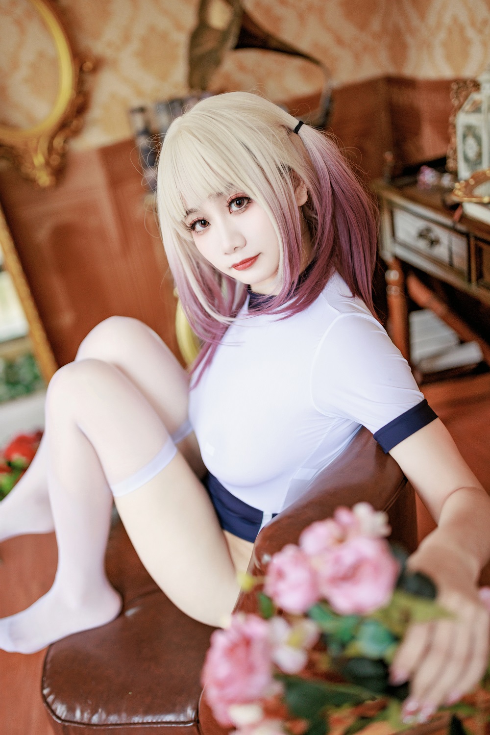 阿雪雪yuki-连体体操服[71P] COS网红博主 预览2图