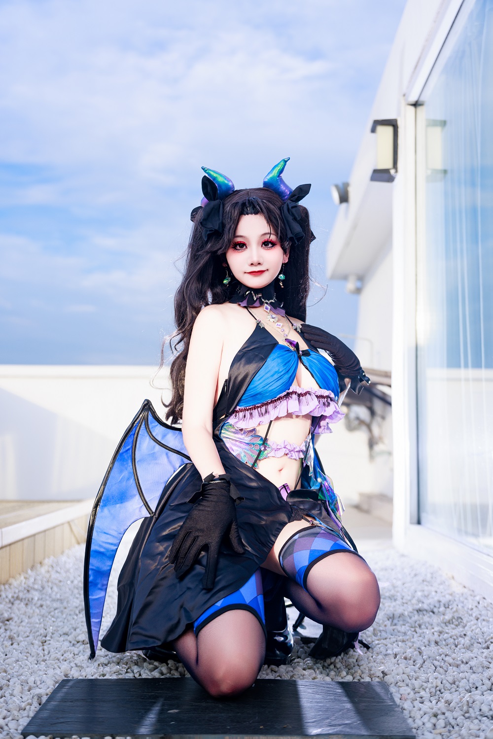 阿雪雪yuki-FGO-远坂凛小恶魔[69P] COS网红博主 预览1图
