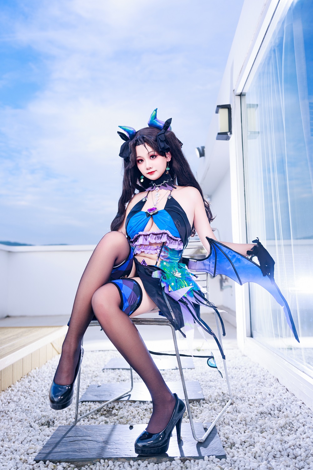 阿雪雪yuki-FGO-远坂凛小恶魔[69P] COS网红博主 预览2图