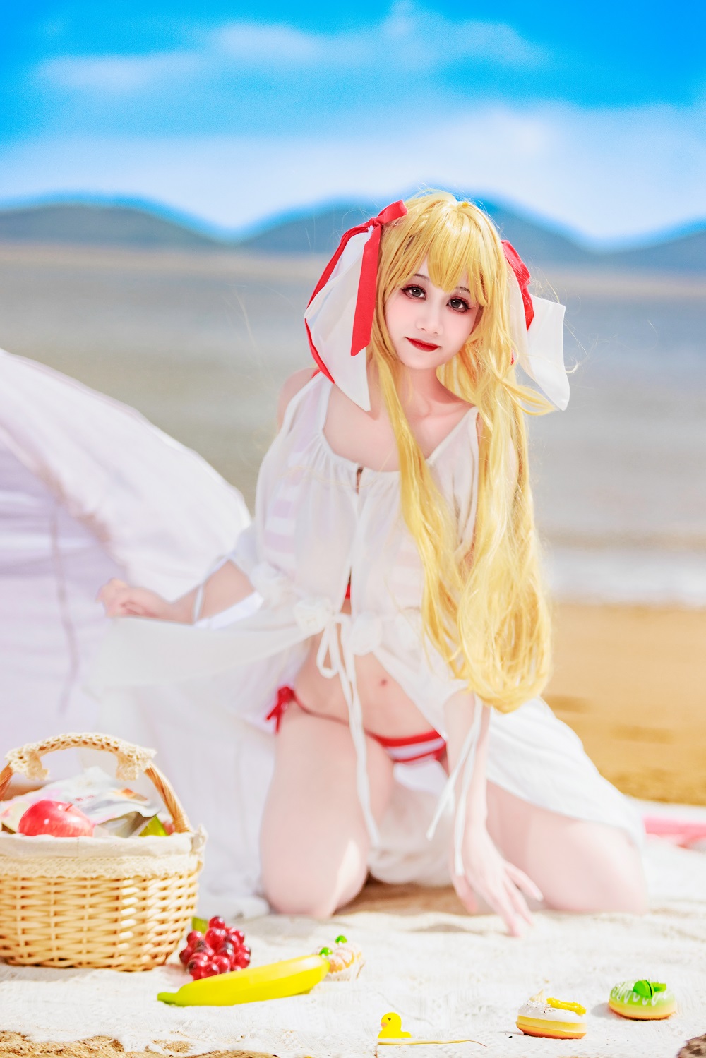 阿雪雪yuki-FGO-尼禄泳装[101P] COS网红博主 预览1图