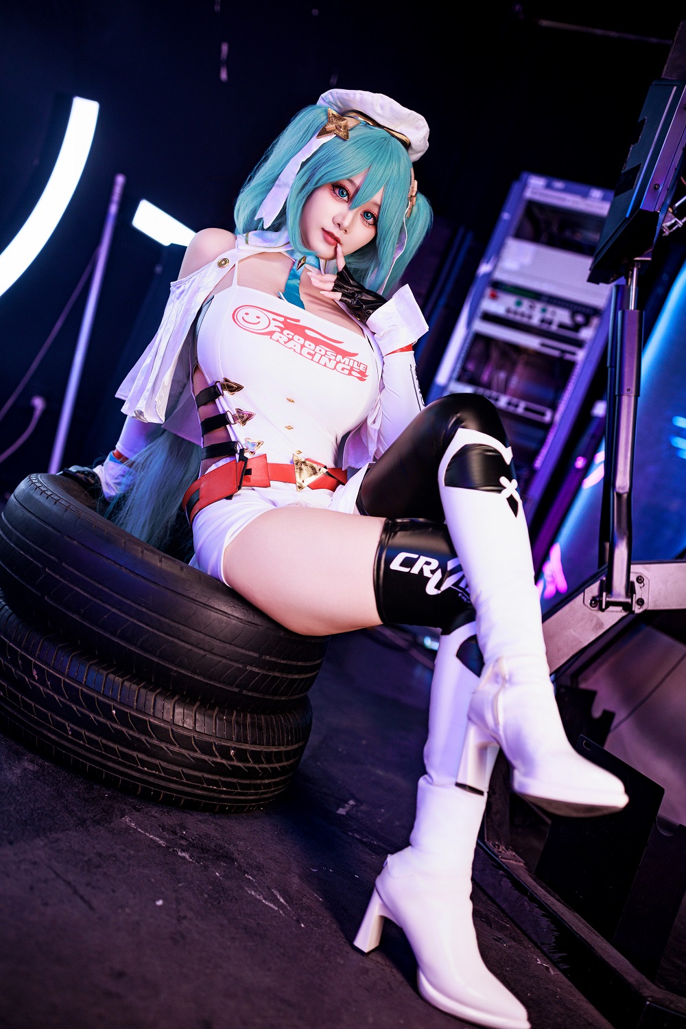 阿雪雪yuki-初音未来赛车服[89P+2V] COS网红博主 预览2图