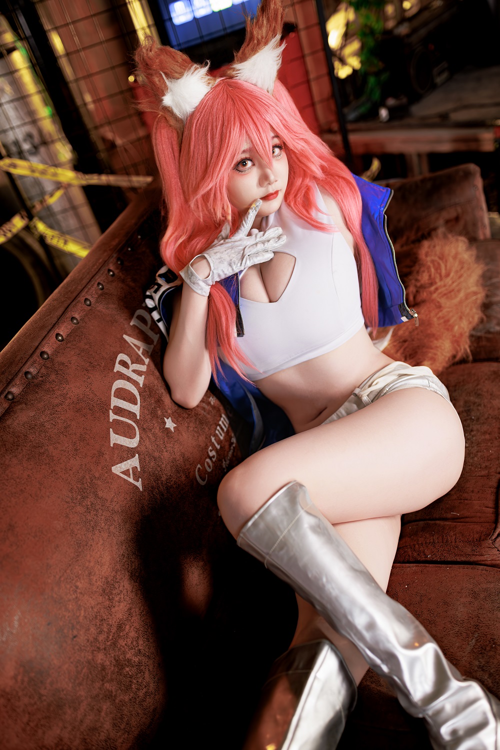 阿雪雪yuki-FGO-玉藻前赛车服[90P+4V] COS网红博主 预览1图