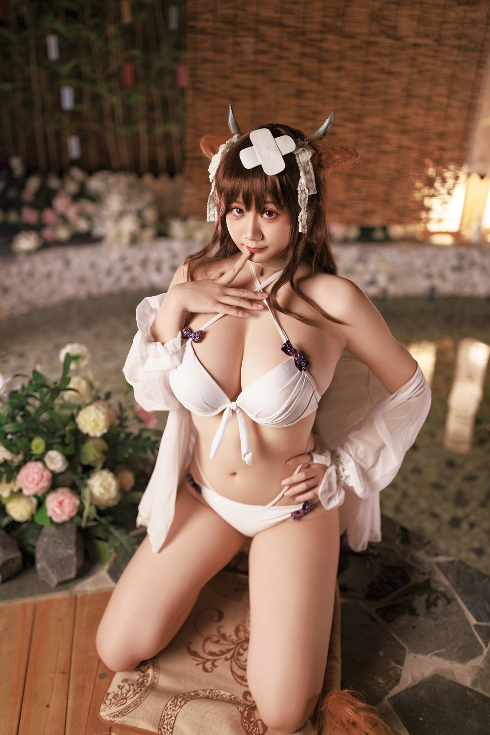 阿雪雪yuki-碧蓝航线-樫野温泉[87P+6V] COS网红博主 预览1图
