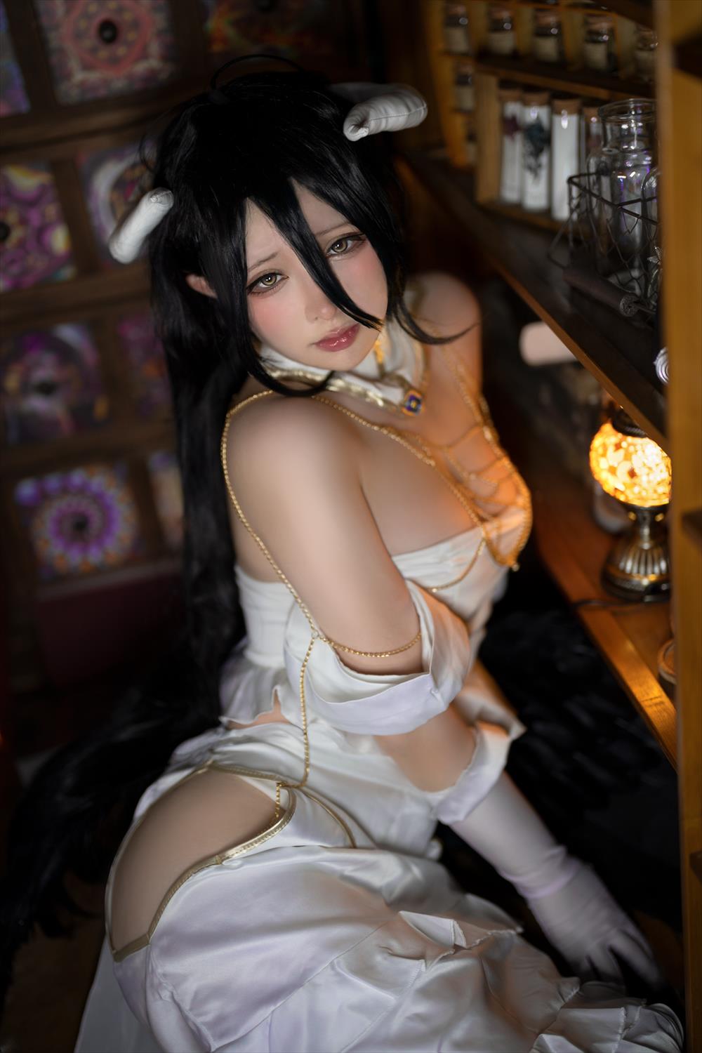 樱梨梨-Overlord-雅儿贝德[28P] COS网红博主 预览2图