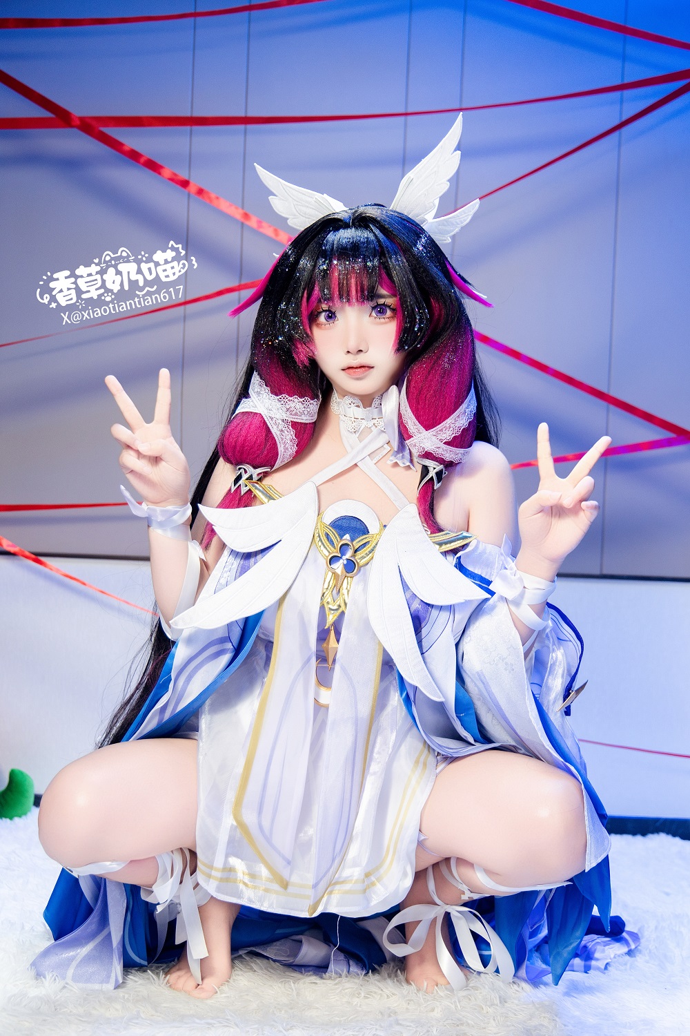 香草奶喵-原神-少女哥伦比娅[126P+22V] COS网红博主 预览2图