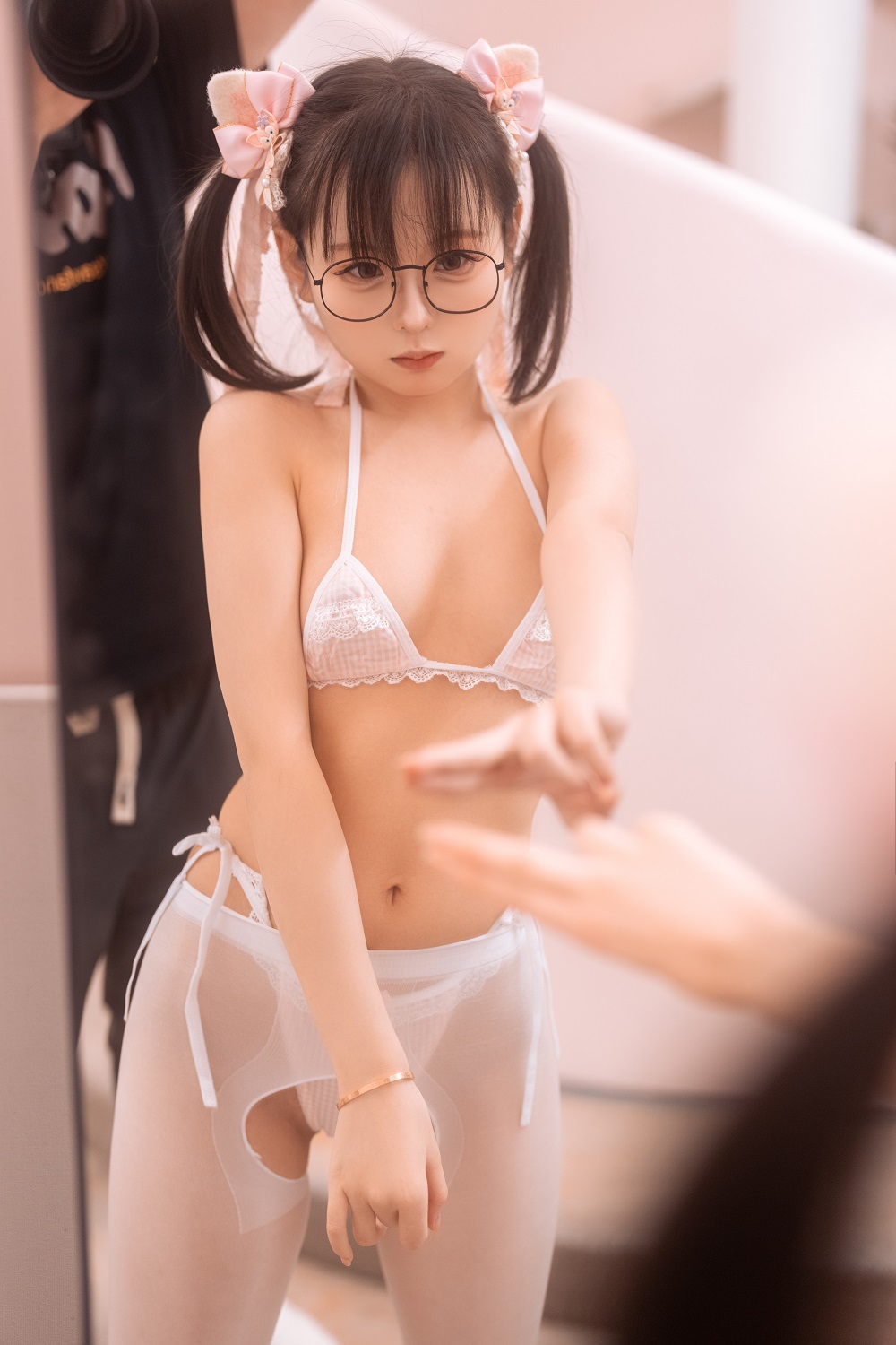 幼水铃衣-小蛋糕加JK[30P+1V] COS网红博主 预览2图