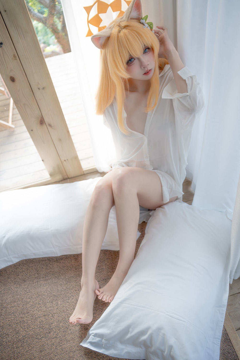 纸悦Etsuko-蔚蓝档案-伊落玛丽居家服[53P] COS网红博主 预览1图