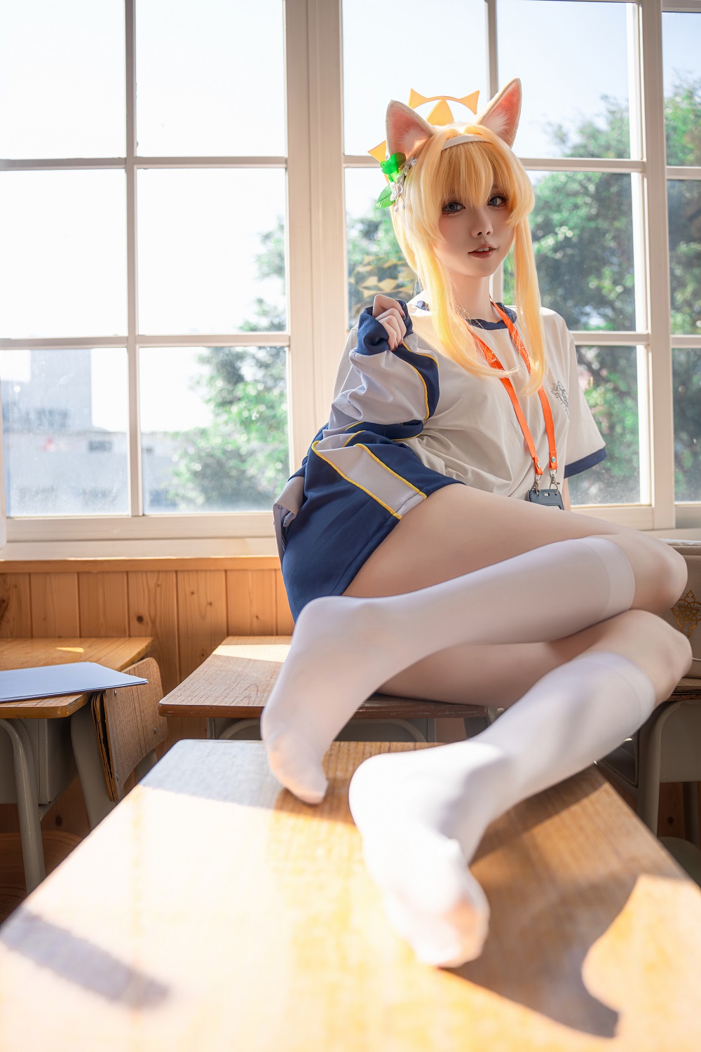 纸悦Etsuko-蔚蓝档案-伊落玛丽体操服[64P] COS网红博主 预览2图