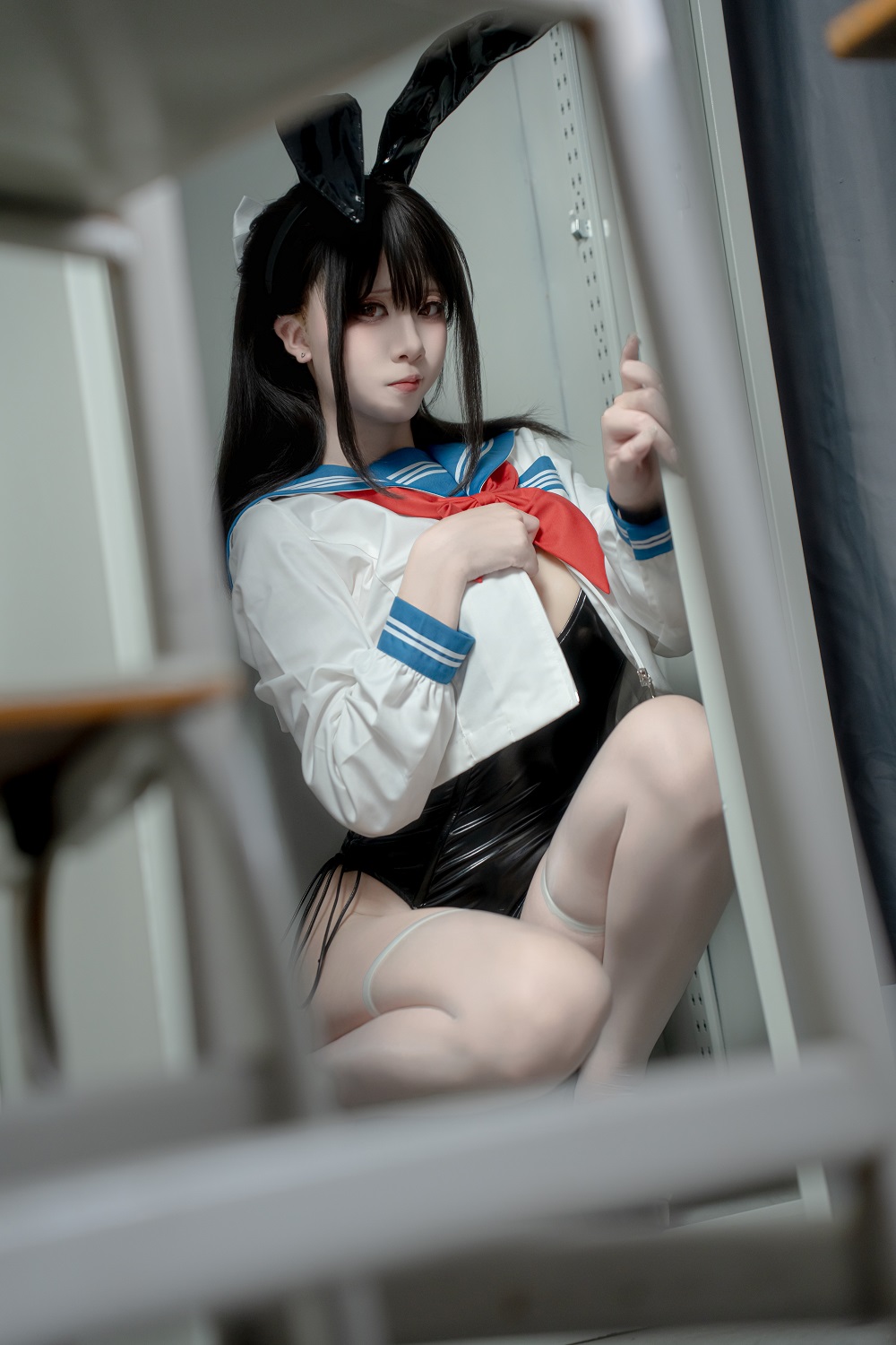 纸悦Etsuko-水手服兔女郎[63P] COS网红博主 预览2图