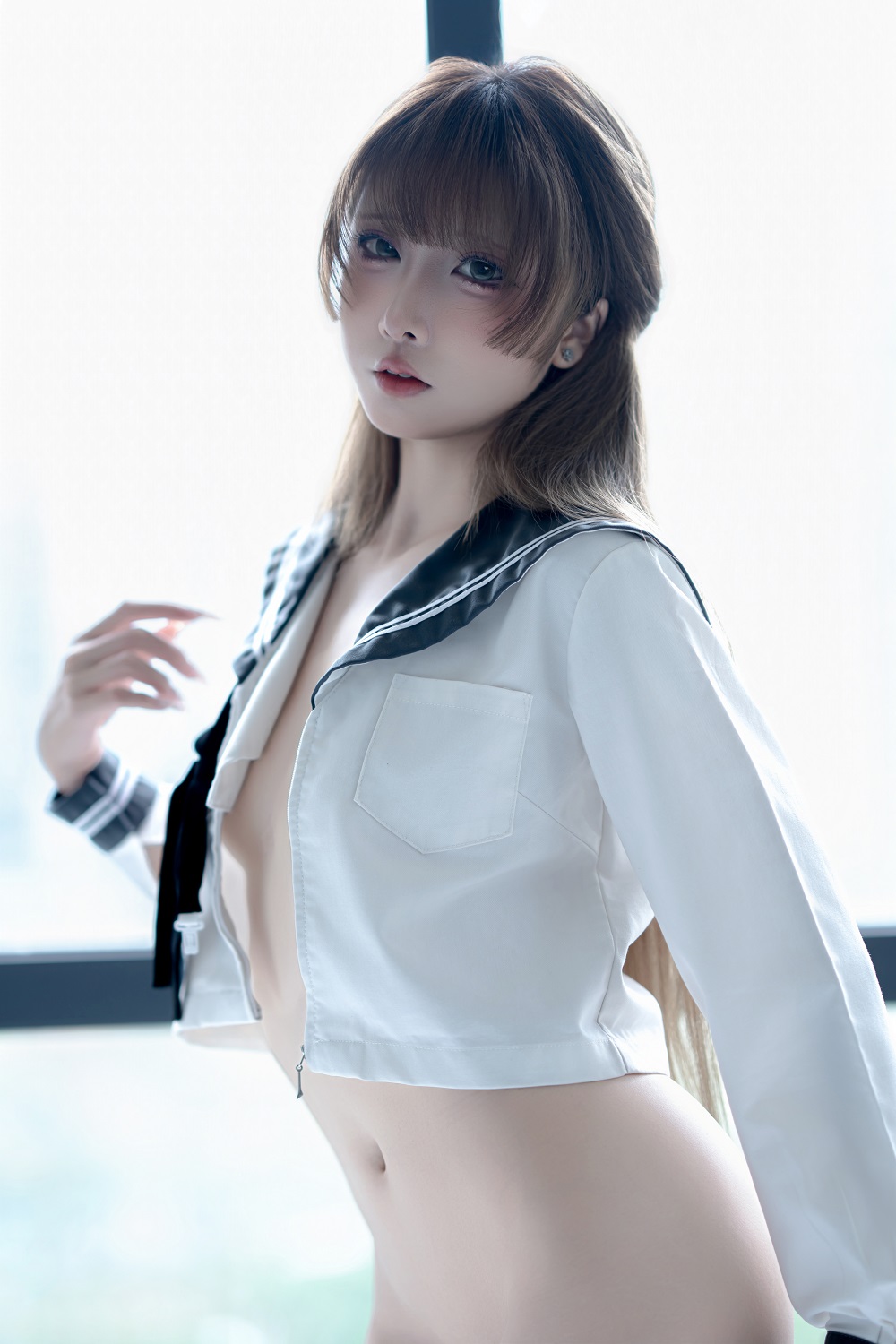 纸悦Etsuko-浴缸JK[16P] COS网红博主 预览1图