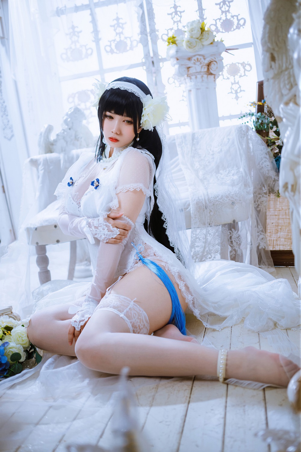 魅瞳Meroko-少女前线-95式花嫁[22P] COS网红博主 预览2图