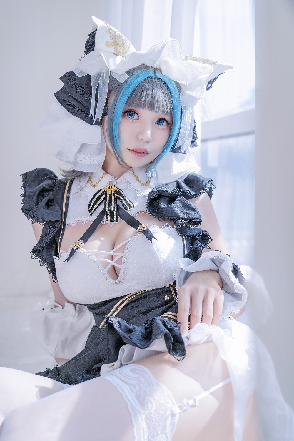 雪猫YukiNeko-碧蓝航线-柴郡[11P] COS网红博主 预览1图