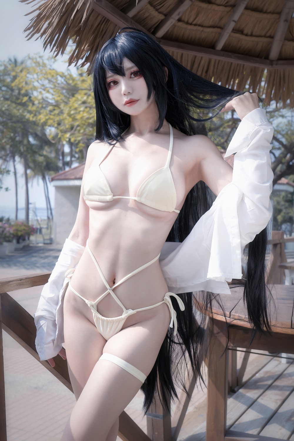 雪猫YukiNeko-碧蓝航线-大凤泳装[11P] COS网红博主 预览1图