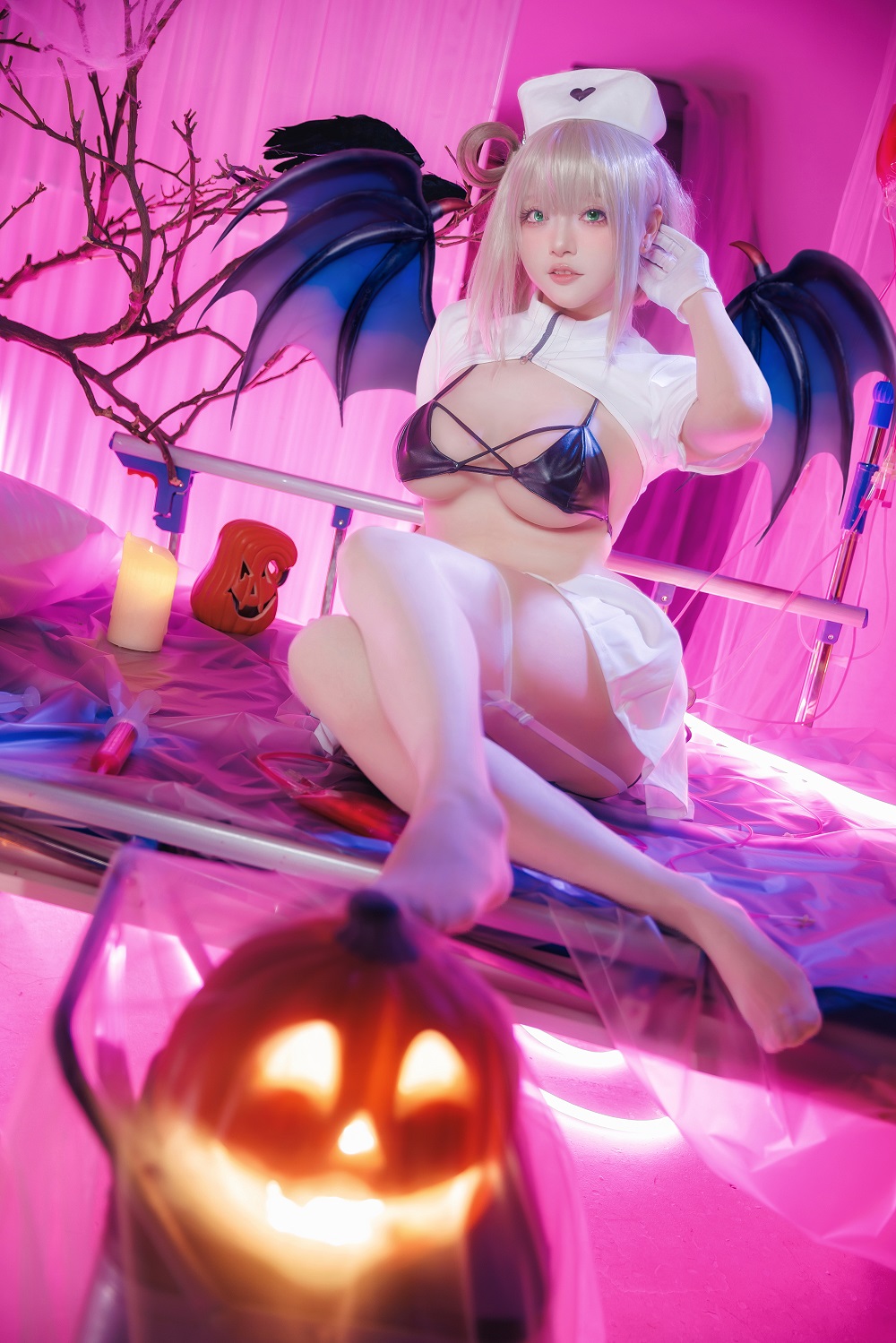 屿鱼Yukako-碧蓝航线-曼彻斯特恶魔[17P] COS网红博主 预览2图
