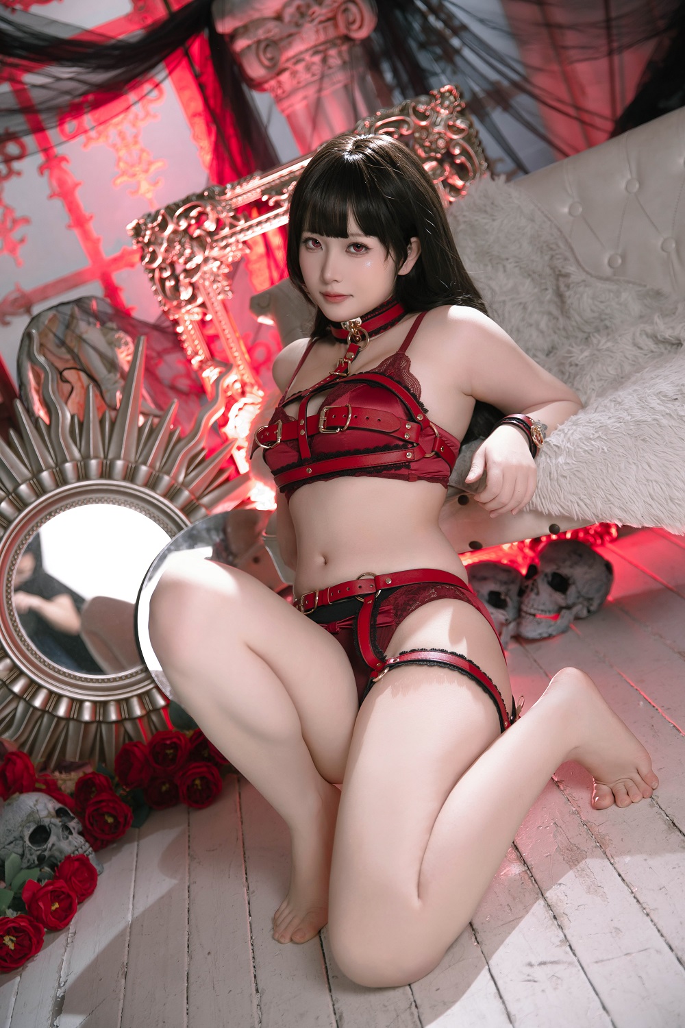 屿鱼Yukako-晚安魔法[22P] COS网红博主 预览2图