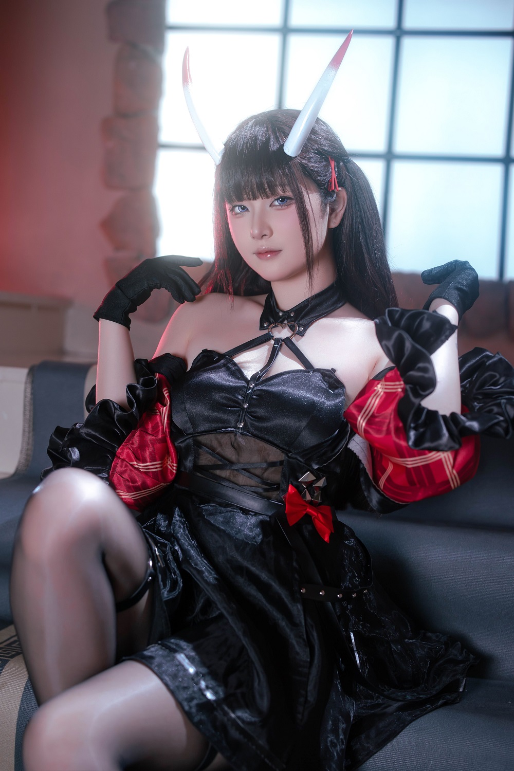屿鱼Yukako-碧蓝航线-能代礼服[47P] COS网红博主 预览1图