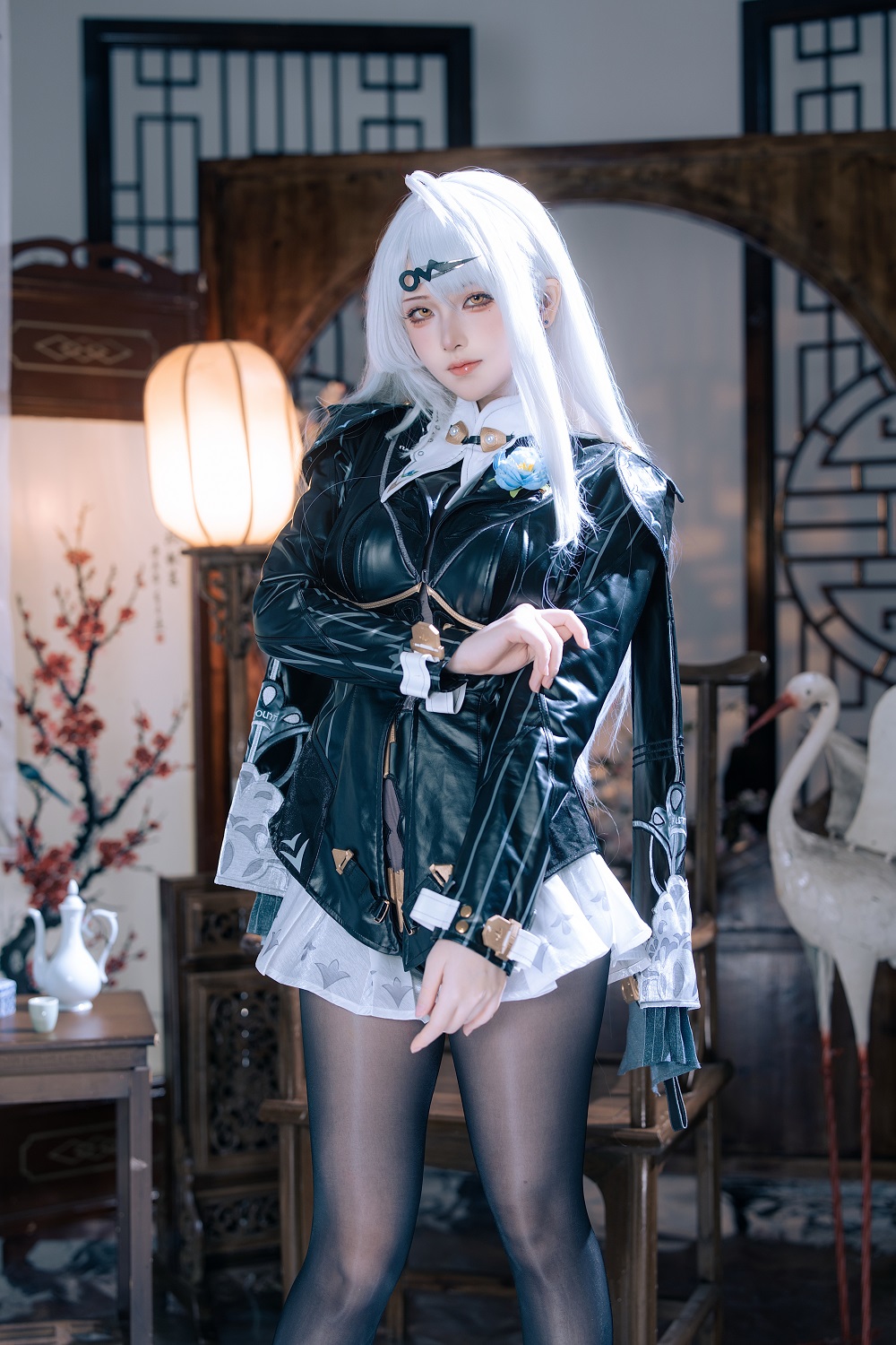 屿鱼Yukako-绝区零-仪玄·墨形影踪[50P] COS网红博主 预览1图