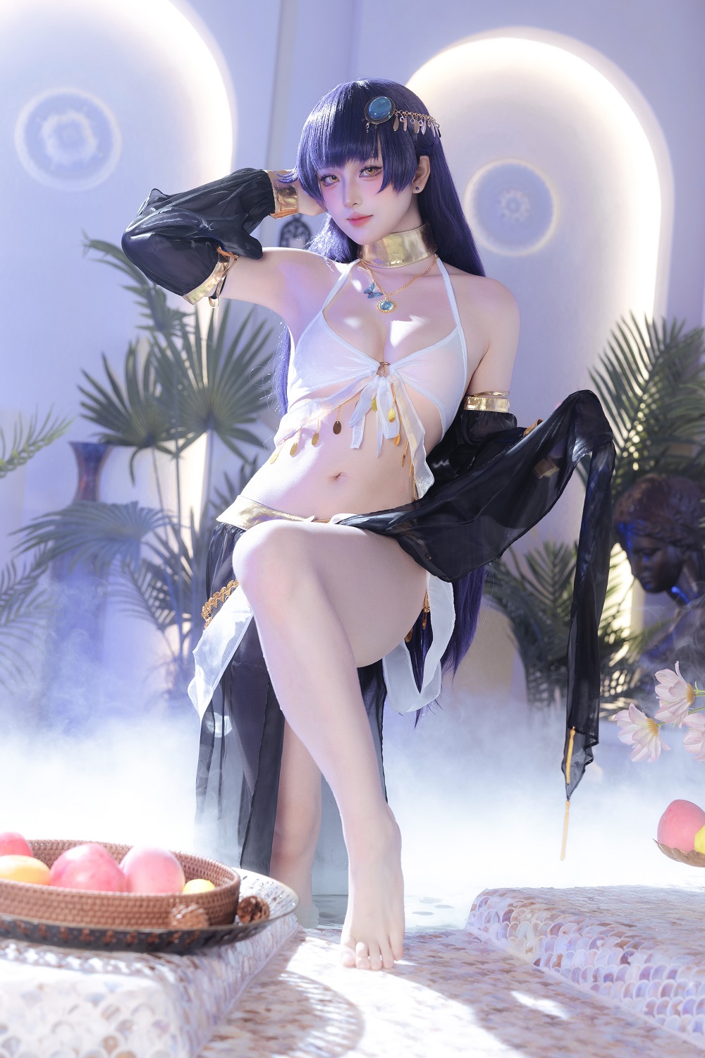 屿鱼Yukako-碧蓝航线-吾妻同人舞娘[45P] COS网红博主 预览2图