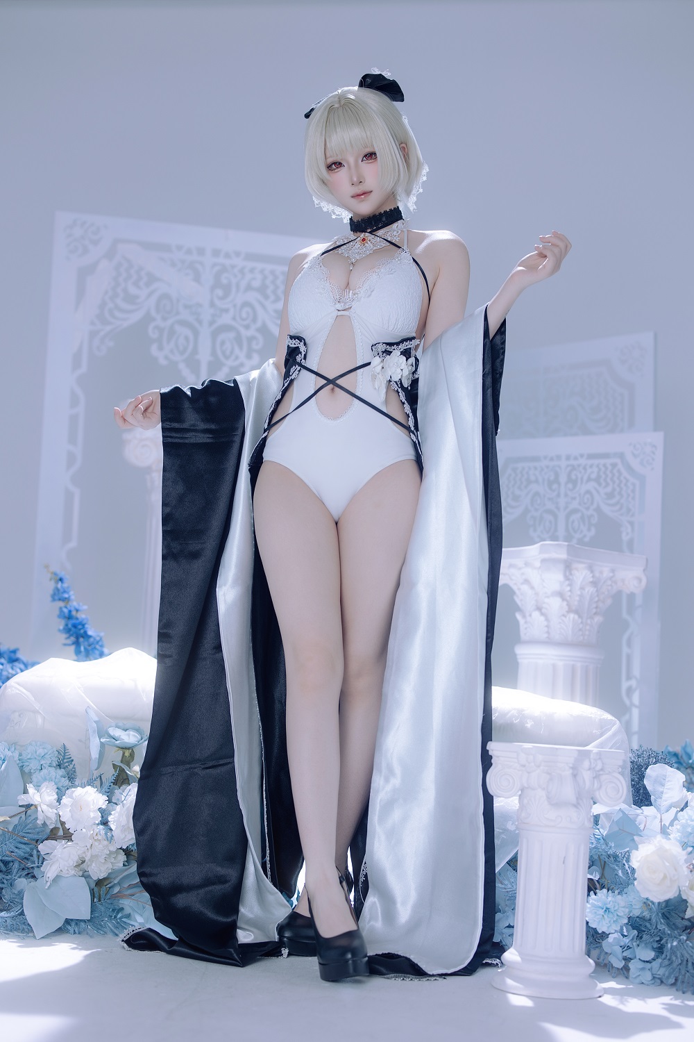 屿鱼Yukako-碧蓝航线-可畏同人礼服[63P] COS网红博主 预览1图