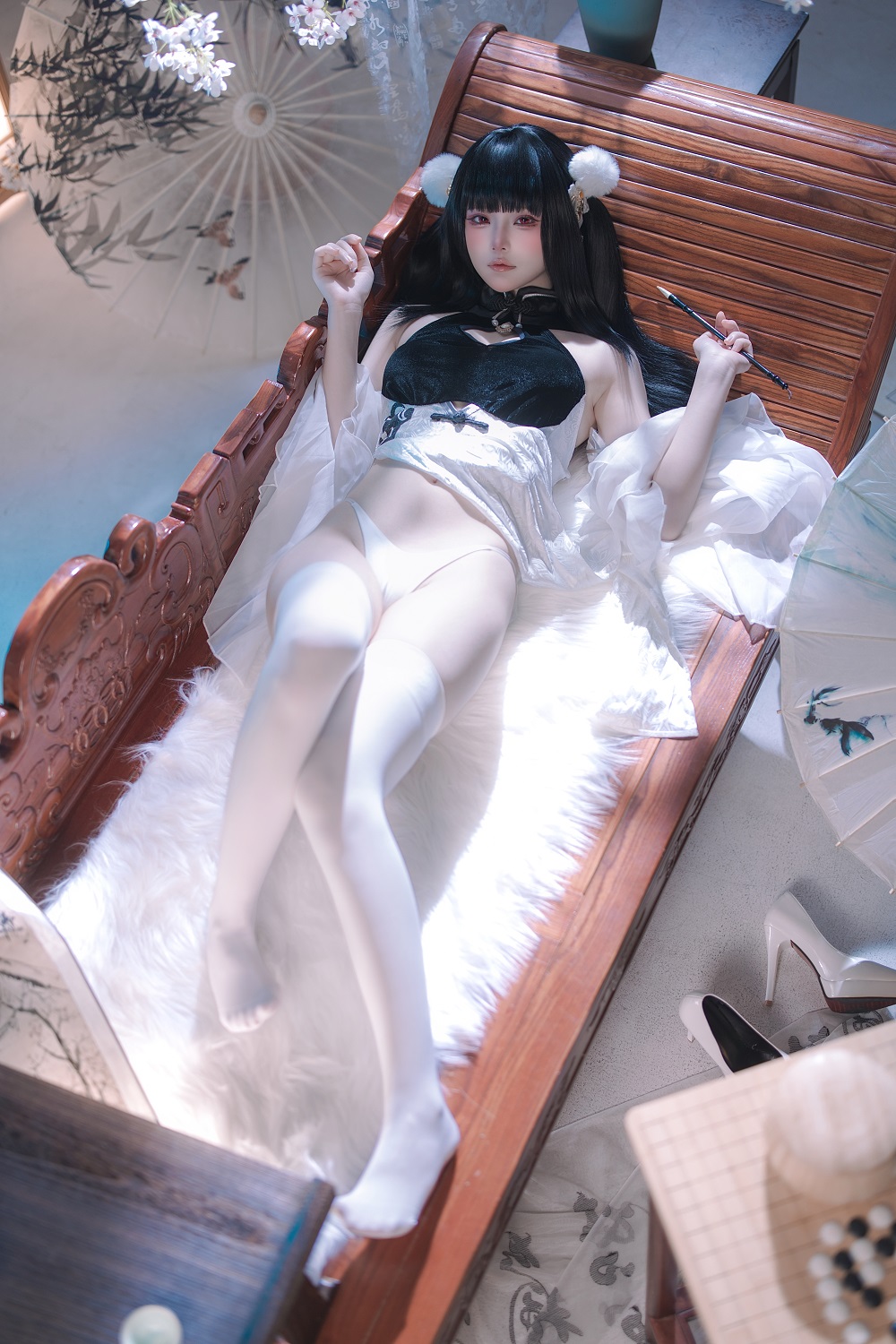 屿鱼Yukako-碧蓝航线-史特拉塞·艳书美玉[98P] COS网红博主 预览1图