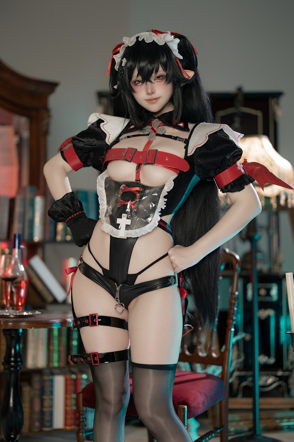 屿鱼Yukako-扎娜同人恶魔女仆[61P] COS网红博主 预览1图