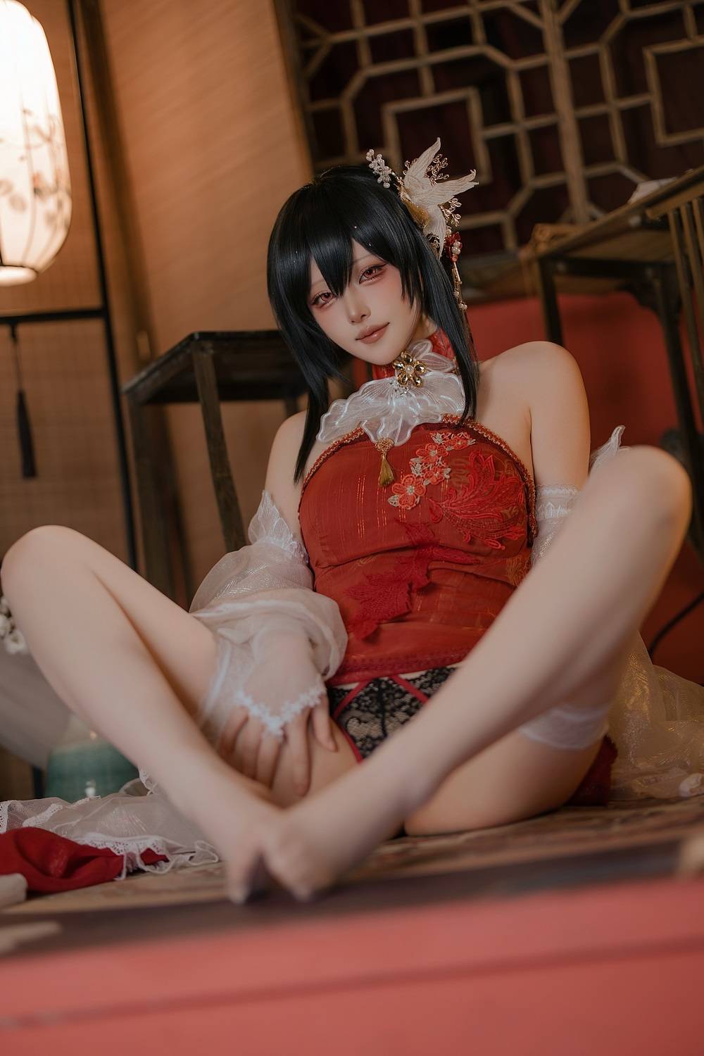 屿鱼Yukako-碧蓝航线-镇海·锦帐良宵[65P] COS网红博主 预览2图