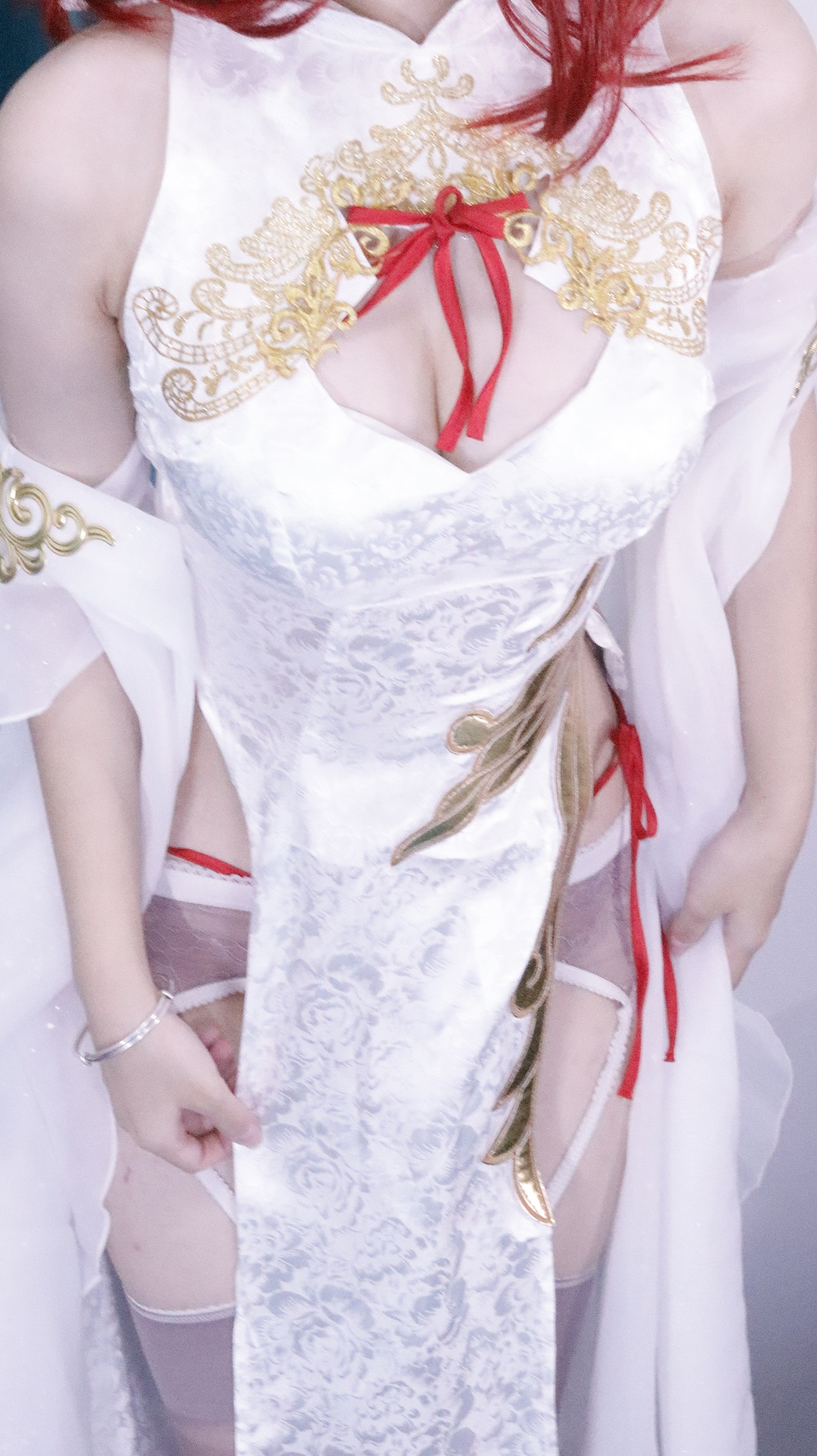 棍之勇者伊蕾娜-崩坏·星穹铁道-停云旗袍[26P+1V] COS网红博主 预览1图