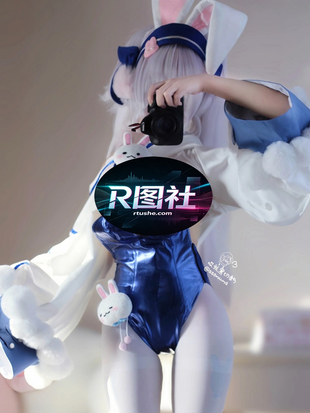 哎我黑切呐-碧蓝航线-拉菲兔女郎·进阶版[31P+5V] COS网红博主 预览1图
