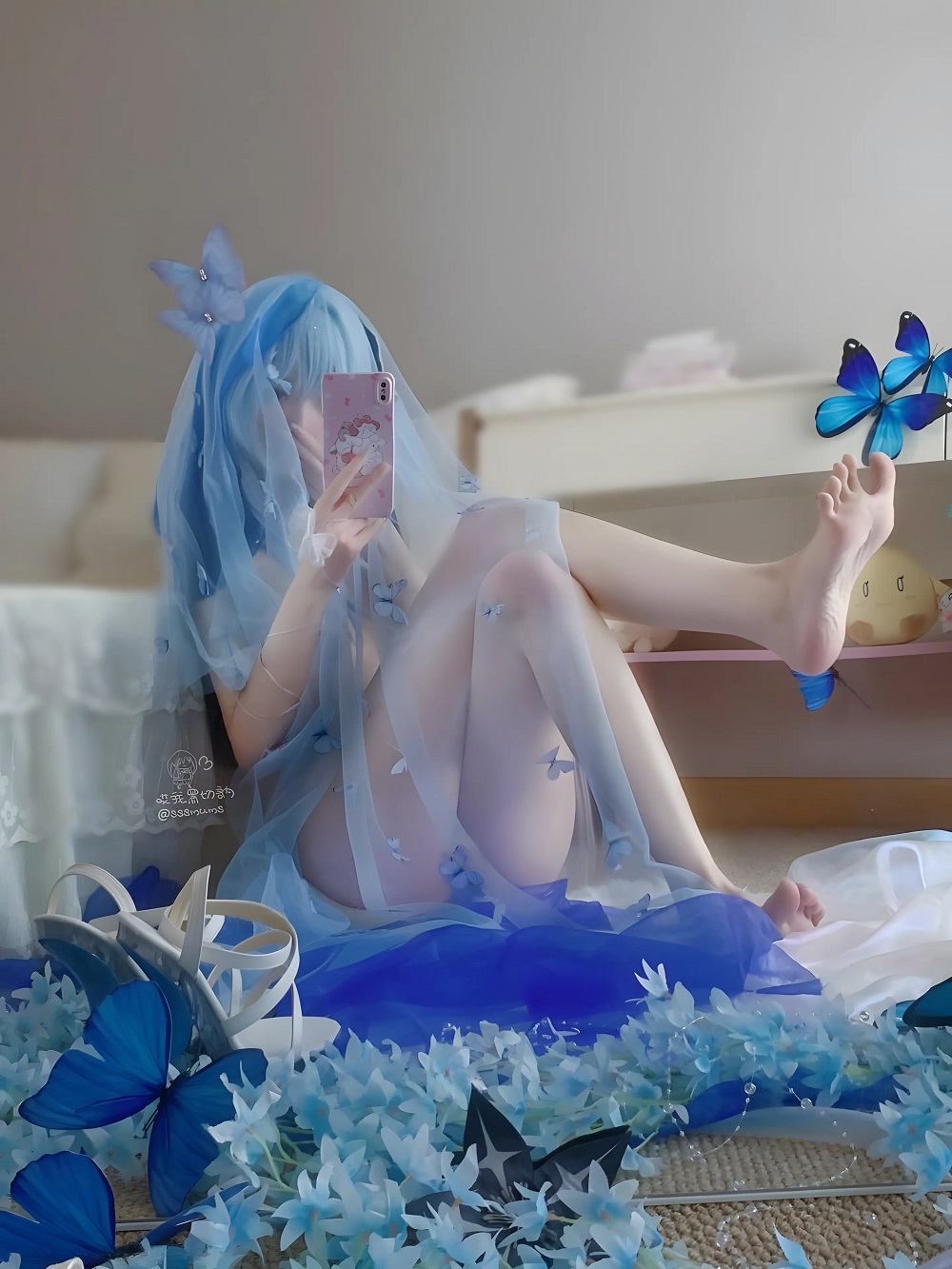 哎我黑切呐-鸣潮-守岸人·进阶版[23P+3V] COS网红博主 预览2图