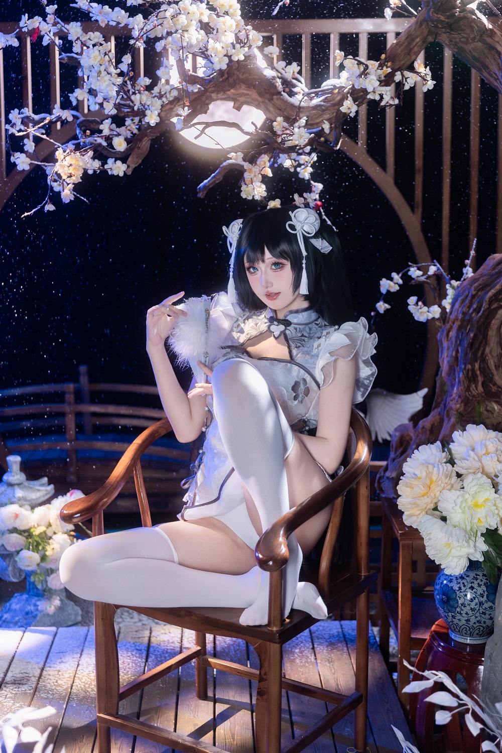 悲伤小木-永劫无间-殷紫萍·玉髓冰心[31P] COS网红博主 预览2图