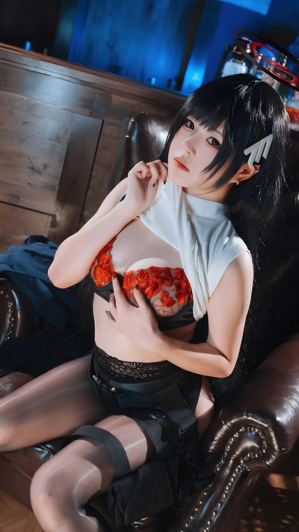 渡久山-蔚蓝档案-调月莉音OL[60P+1V] COS网红博主 预览2图
