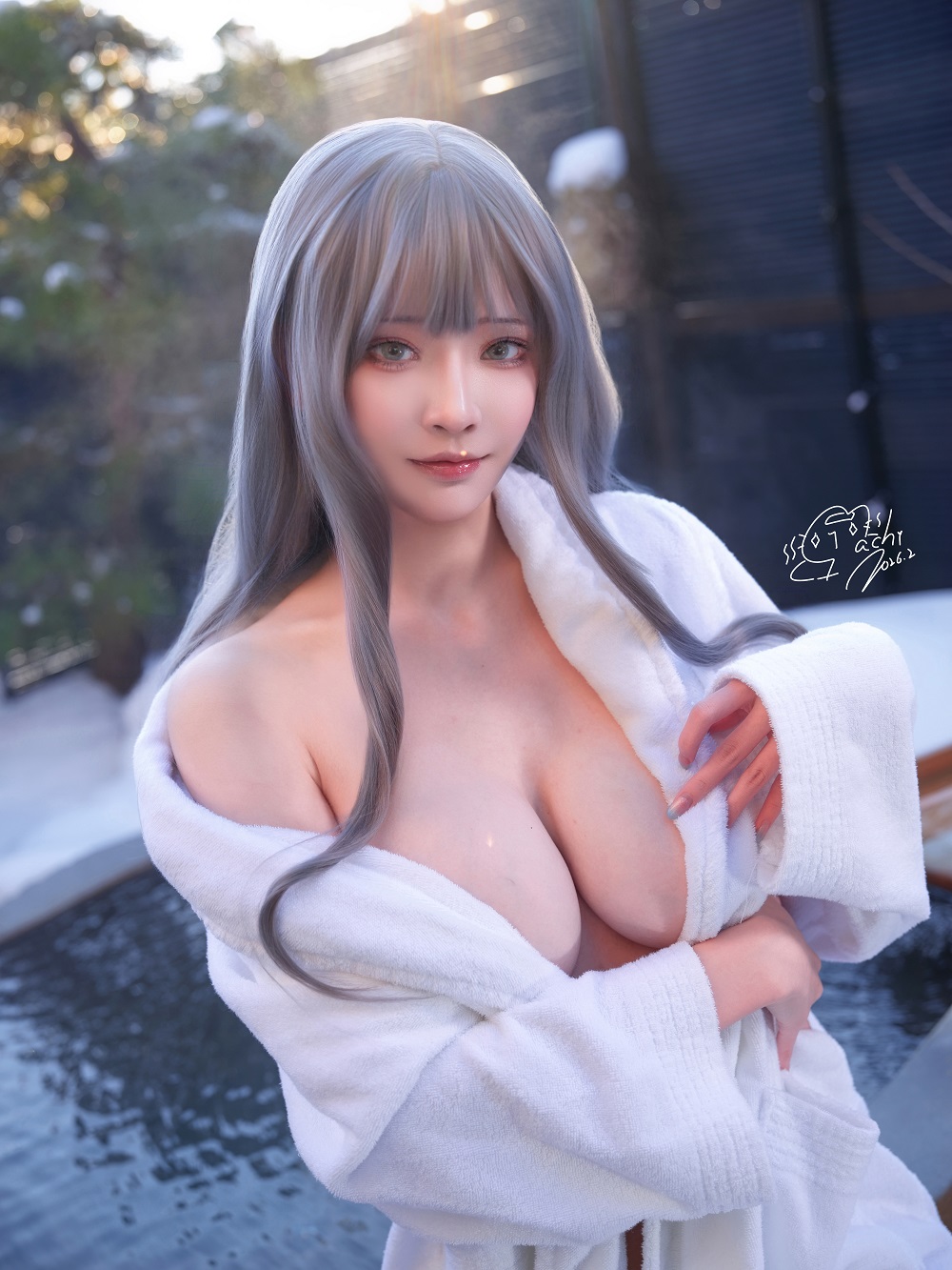 Machi马吉-冬恋温泉欲情[104P+1V] COS网红博主 预览1图