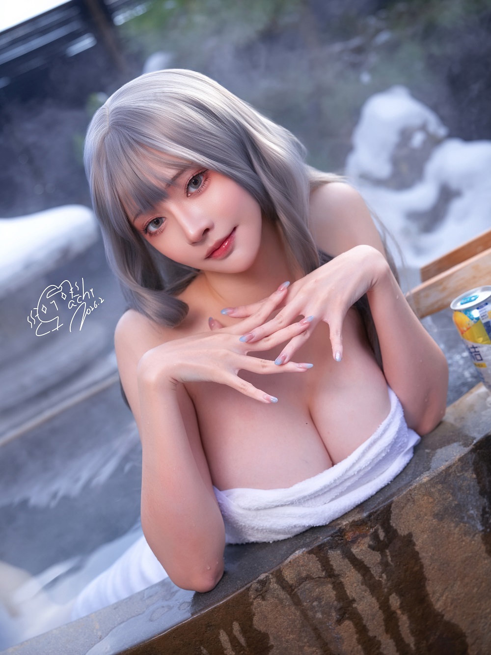 Machi马吉-冬恋温泉欲情[104P+1V] COS网红博主 预览2图