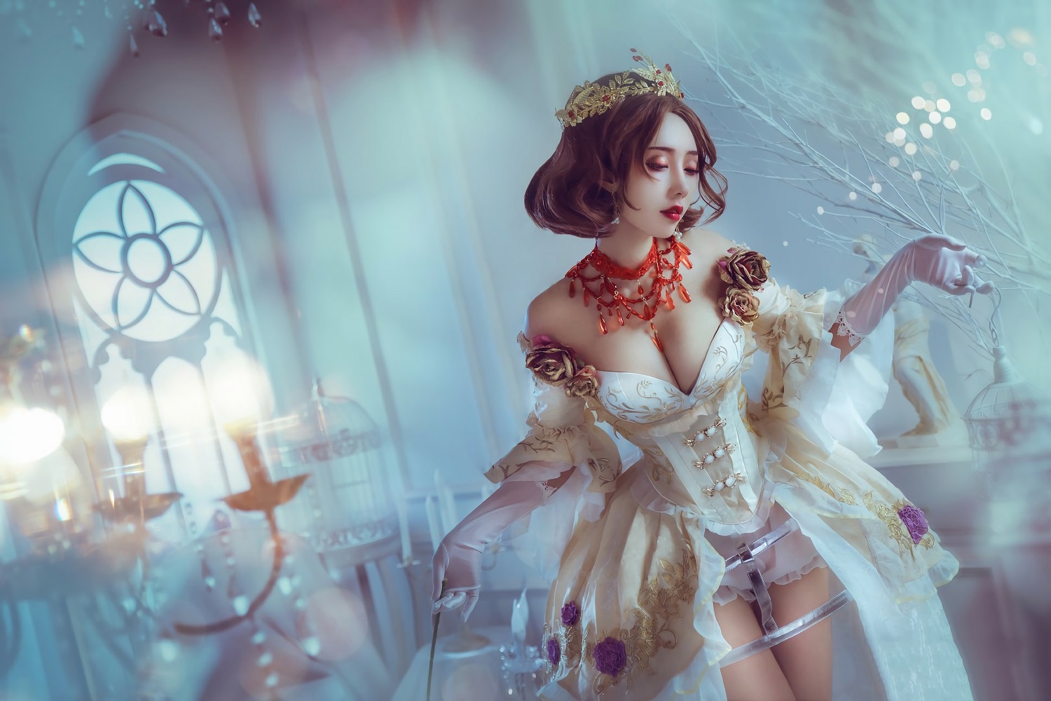 走路摇zly-第五人格-红夫人[4P] COS网红博主 预览1图