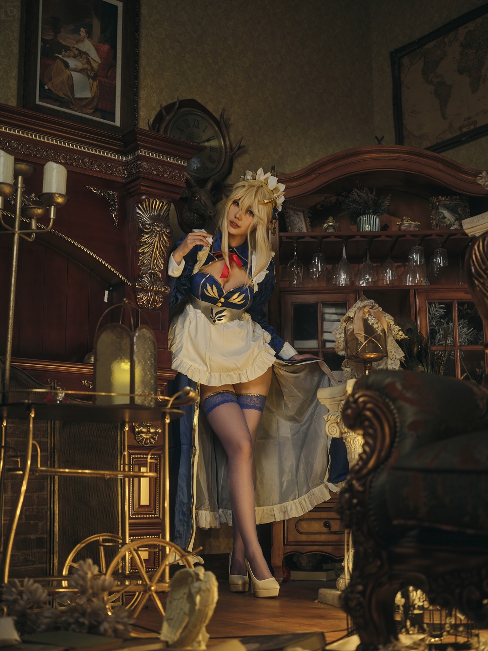 湖里狸里狸-Fate-阿尔托莉雅[40P] COS网红博主 预览2图