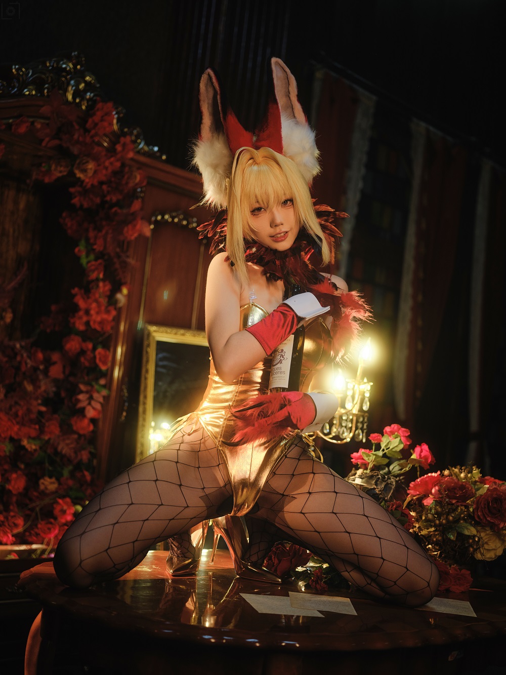 湖里狸里狸-Fate-尼禄兔女郎[30P] COS网红博主 预览2图