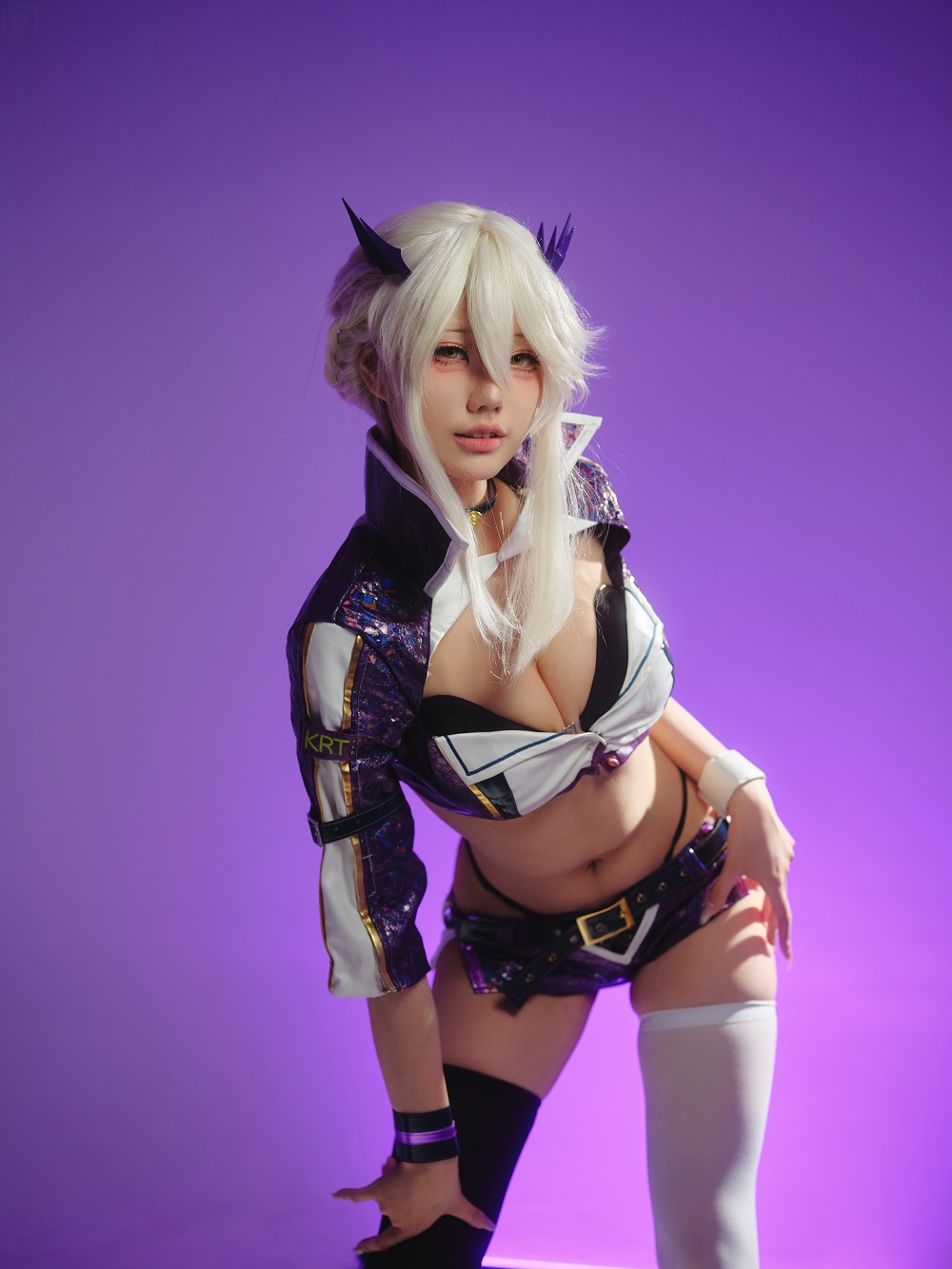 湖里狸里狸-Fate-黑枪呆赛车服[30P] COS网红博主 预览1图