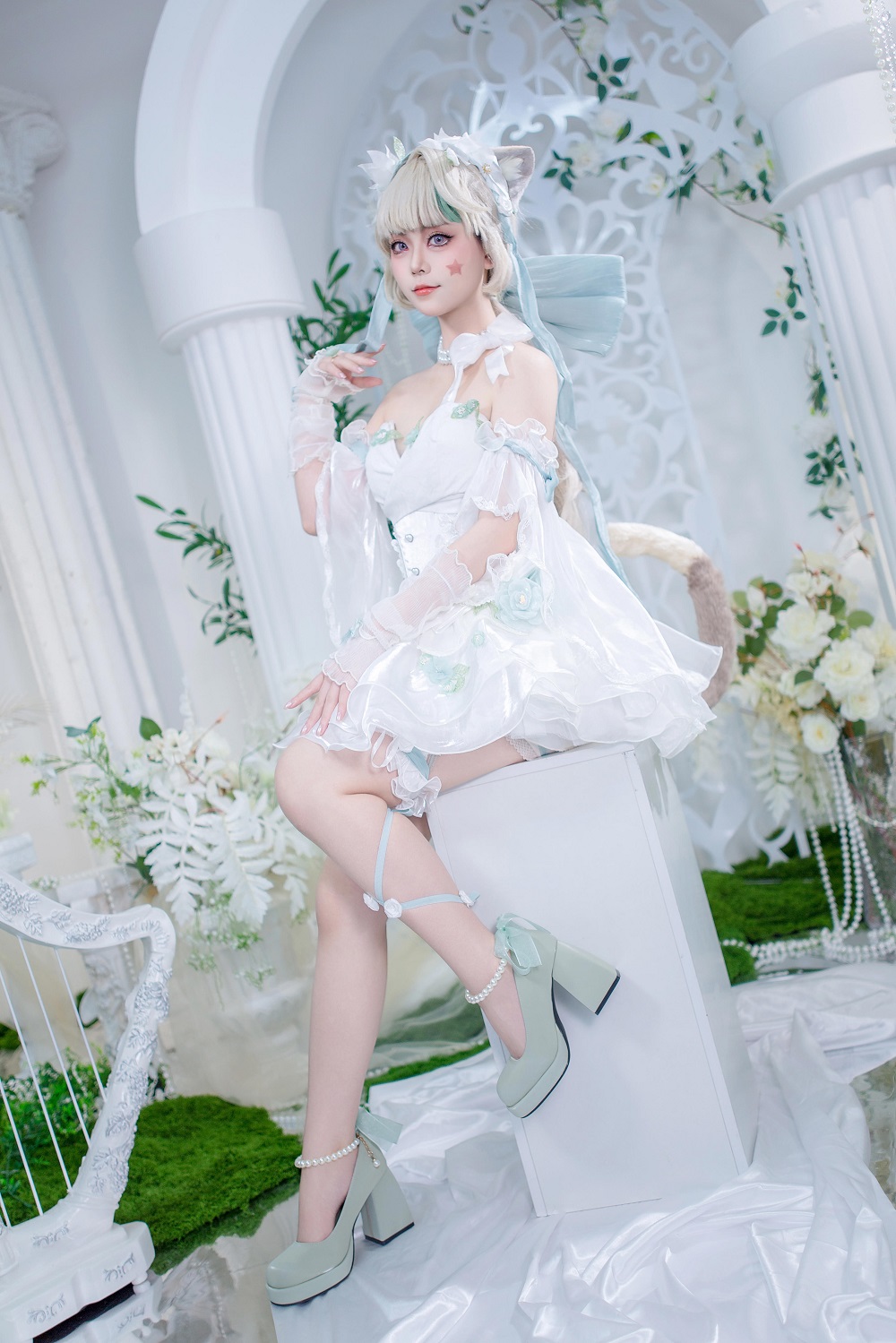 洛城雪Yuki-原神-琳妮特·天使庭院[26P] COS网红博主 预览2图