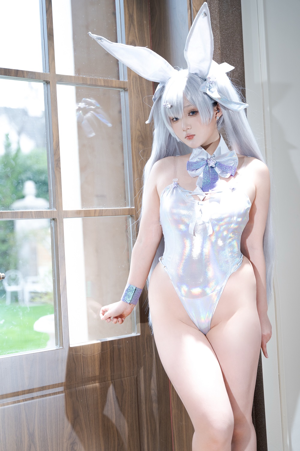 Mercurius-i-Nikke胜利女神-灰姑娘兔女郎[40P] COS网红博主 预览2图
