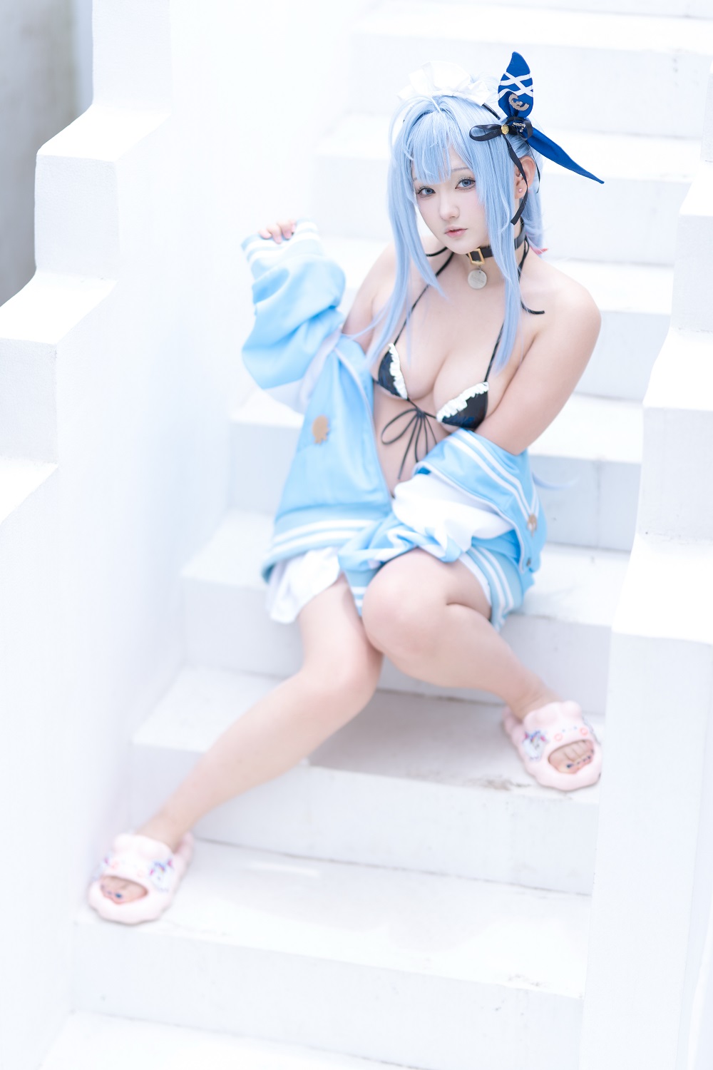 Mercurius-i-Nikke胜利女神-安可·纯真女仆[43P] COS网红博主 预览2图