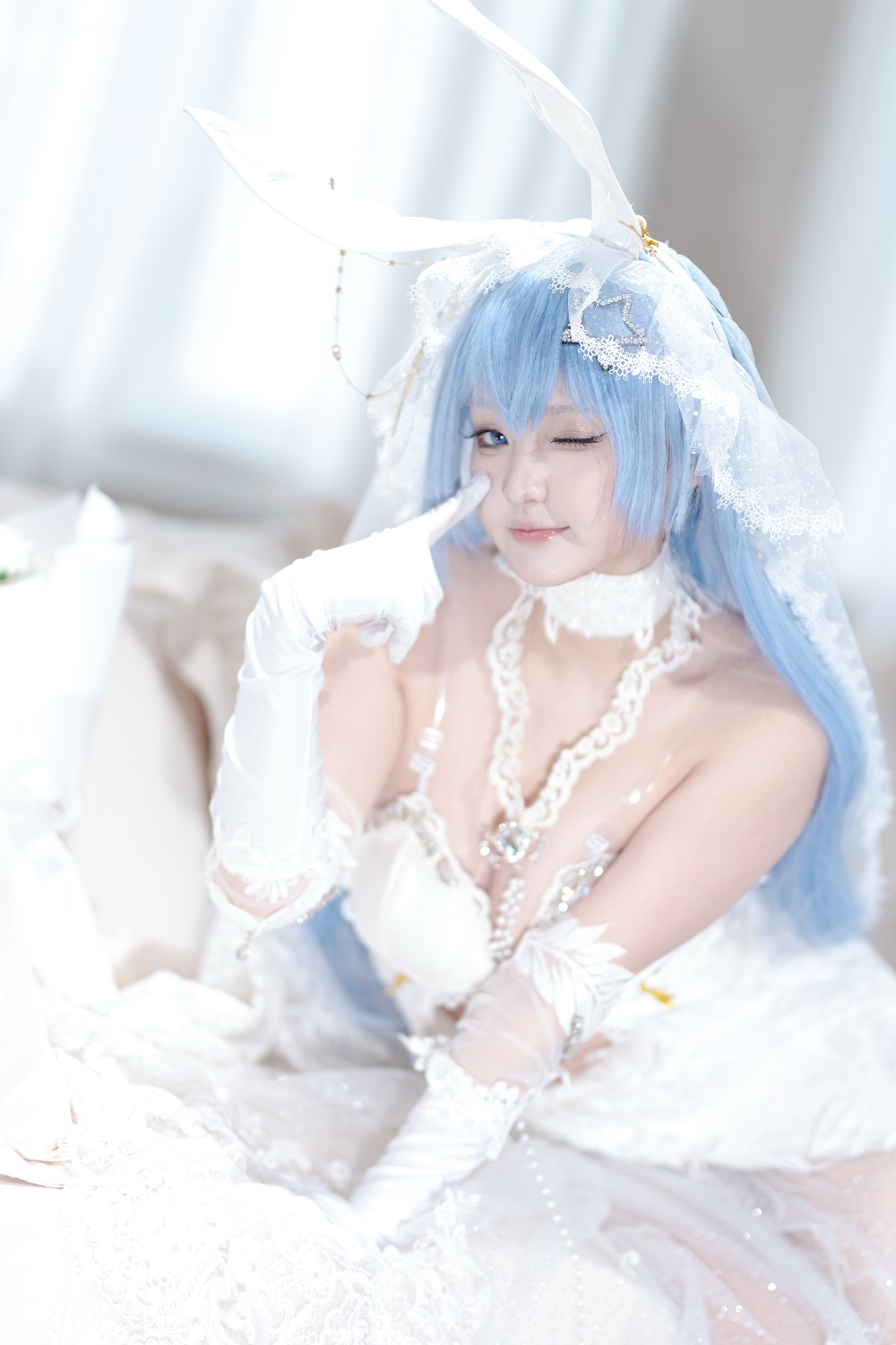Mercurius-i-碧蓝航线-花园·白雪之仪[35P] COS网红博主 预览2图