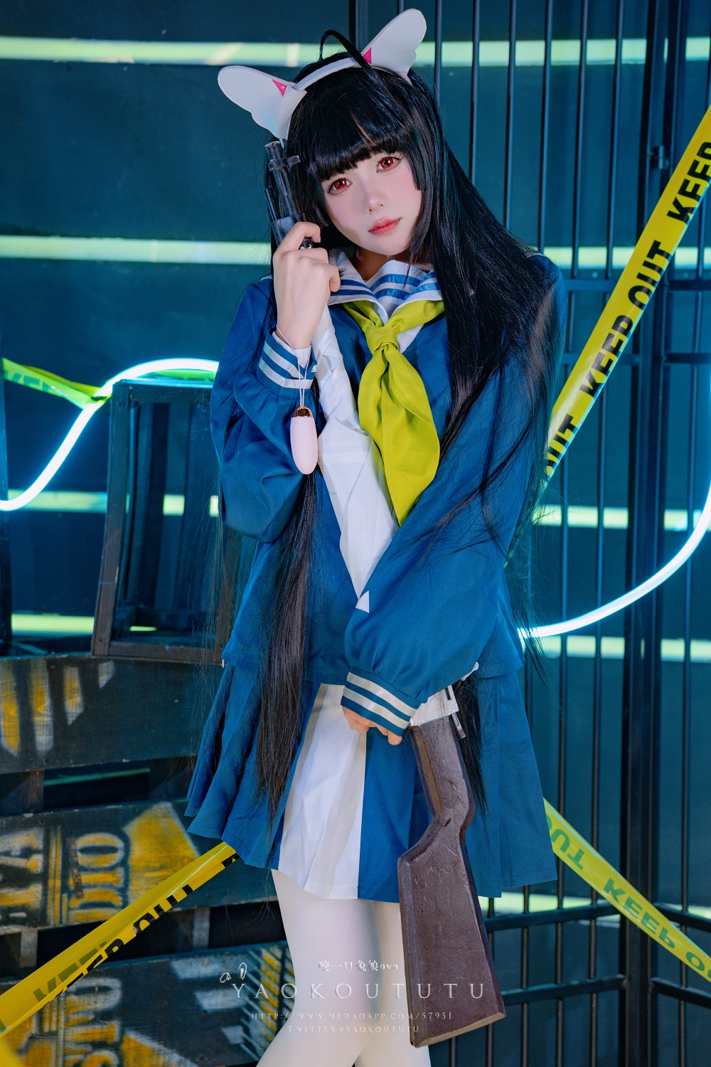 Yiko湿润兔-兔兔班车NO.2-霞沢美游[41P+1V] COS网红博主 预览1图