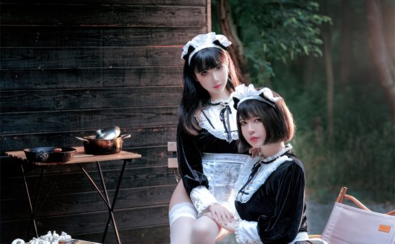 半半子&面饼仙儿-Maid姉妹[74P]
