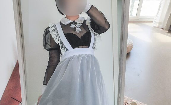 蠢沫沫-透明女仆自拍[42P]