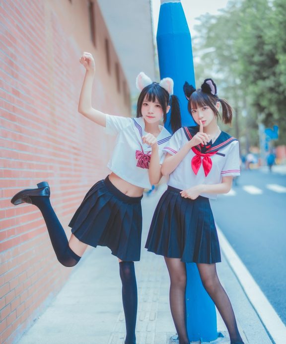 疯猫ss&桜桃喵-JK百合2[33P]