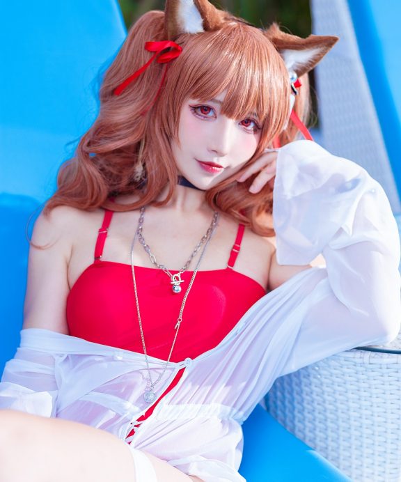 九曲Jean-明日方舟-安洁莉娜泳装[9P]